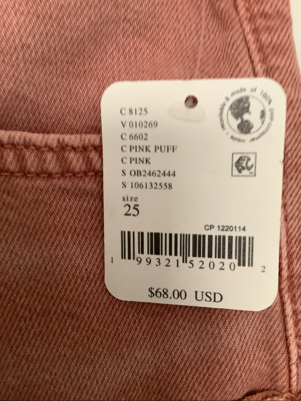 We The Free Rust Pink Denim Jean Shorts - Picture 3 of 6